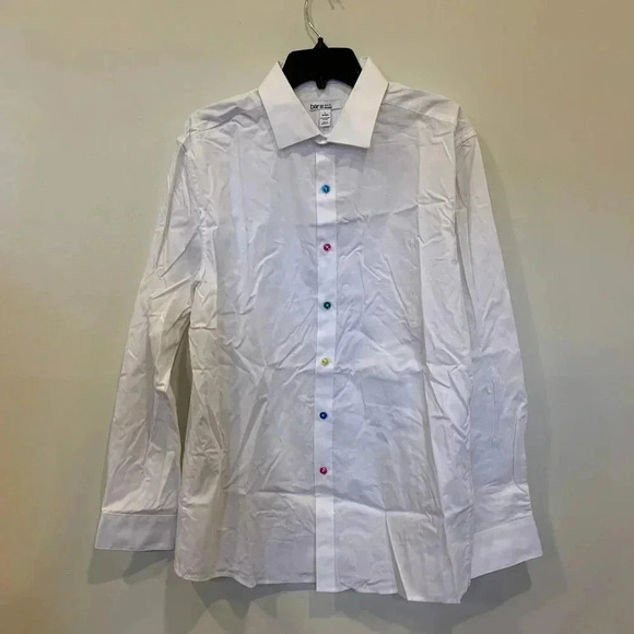 Mens Bar III Woven Button Down Dress Shirt Color Buttons NWT - B5 - Picture 2 of 8